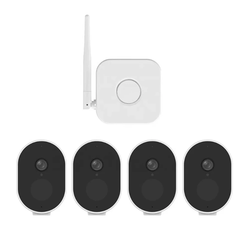 TUYA 1080P H.265 Wireless WiFi Battery Camera Kit Smart Home Human Detection CCTV System With Two-way Audio