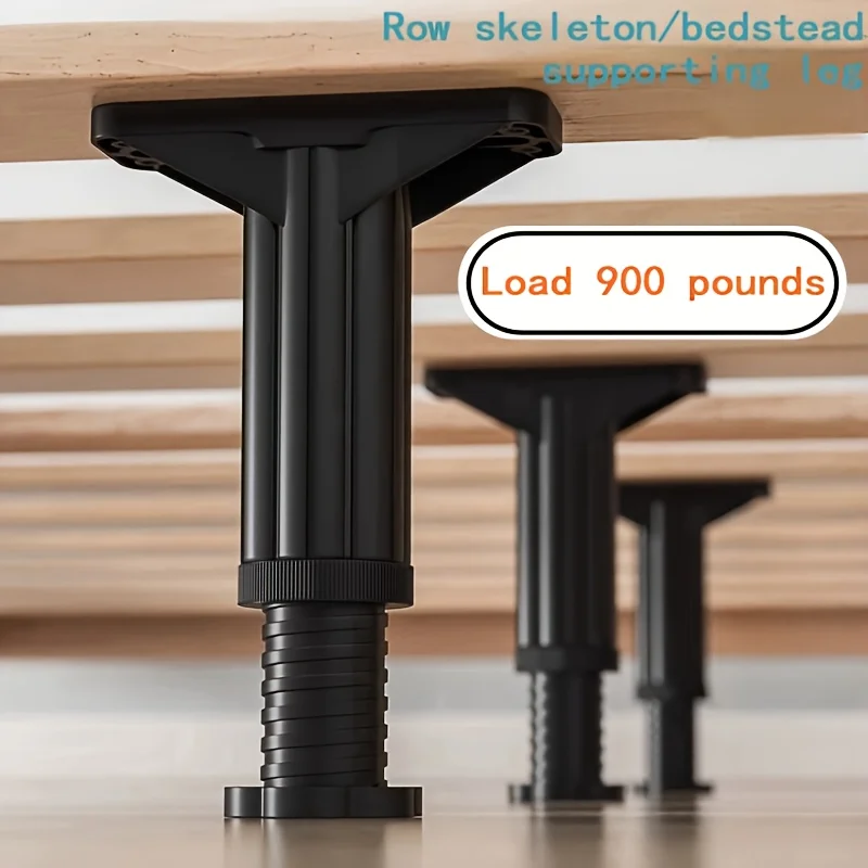 T-shaped Adjustable Bed Legs Telescopic Bed Beam Support Foot Furniture Leg Sofa Bottom Load Bearing Bracket