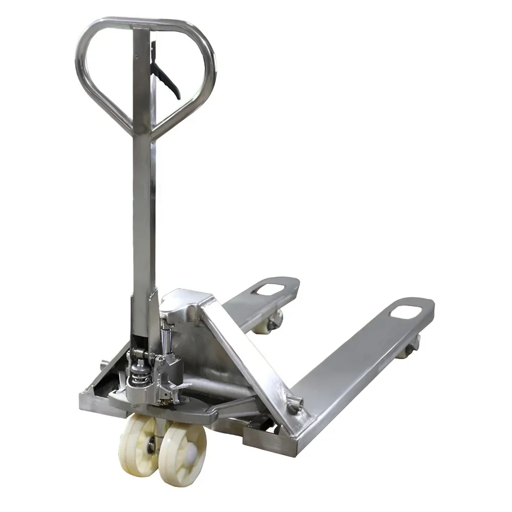

Manufacturer Manual Jack 1t 2t 2500kg 3000kg Stainless Steel 550 685mm Hnad Hydraulic Pallet Truck PU Wheel Forklift
