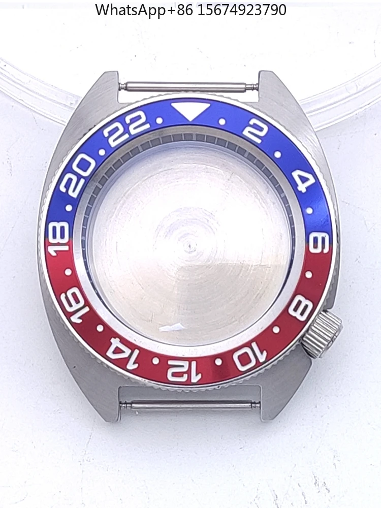 Stainless steel sapphire case, suitable for NH35/36/4R movement 40MM watch case, ceramic bezel