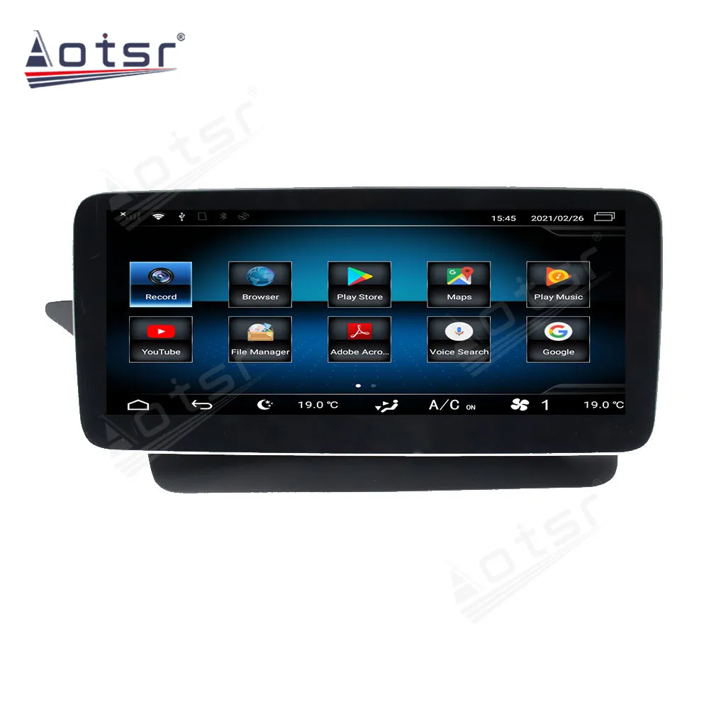 8+64G Wireless Carplay 4G LTE  Android 10 Radio Car GPS Navigation Multimedia Player For Mercedes-Benz E LHD