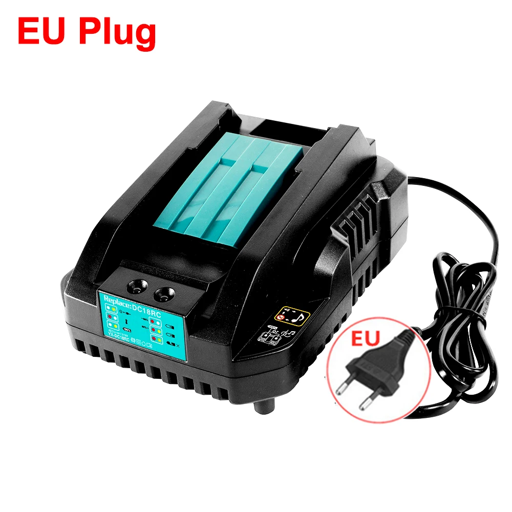 New for Makita 14.4V-18V power tool lithium battery charger DC18RD single slot 4A and Battery 18V Li-ion for Makita