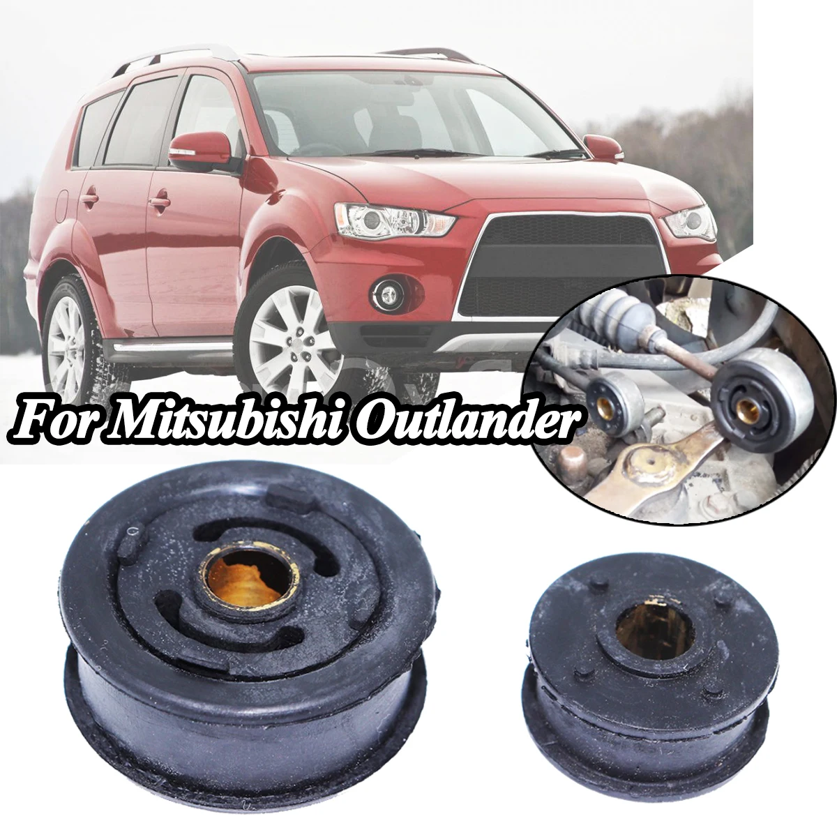 For Mitsubishi Outlander Gear Shift Rod Bushing 2460A108 2460A109 Car Shifter Linkage Bush Repair Kit Rubber Replacement Parts