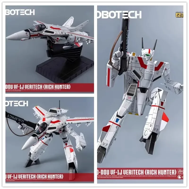 Threezero Space Fortress Robotech Robo-dou VF-1j Veritch (rich Hunter) Fighter 3A Toy Mecha