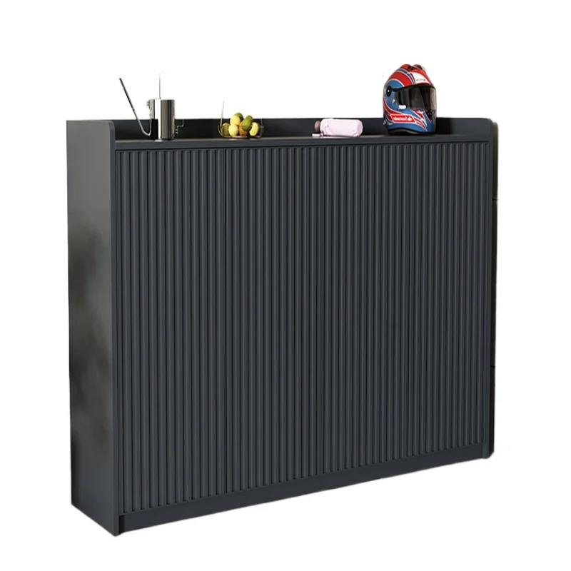 Aluminum alloy shoe cabinet, waterproof and rust-proof outdoor balcony multi-functional large-capacity door