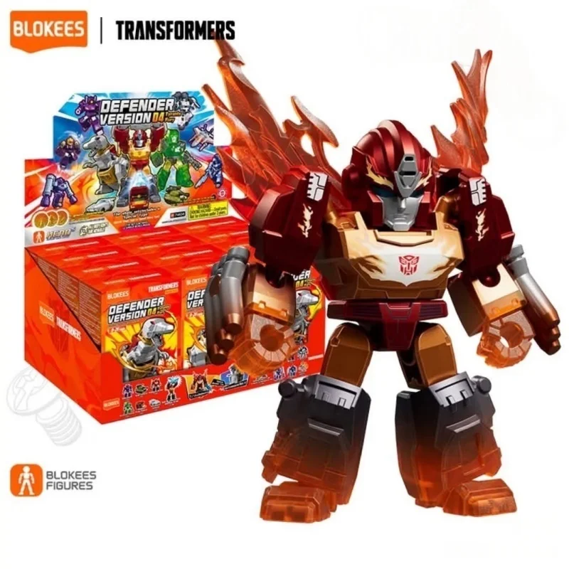 Set Mainan Transformasi Blokees Vol.4 dengan Grimlock Starscream Brawl Scourge - Figur Aksi untuk Hadiah Halloween & Natal