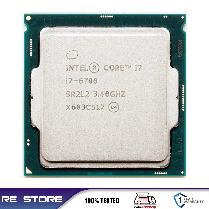 Intel Core i7 6700 3.4GHz Quad Core LGA 1151 cpu processor