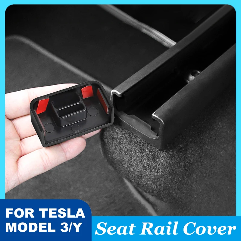 

Applicable To Tesla Model3/Y Seat Rail Anti Kick Rubber Plug Pulley Anti-Collision And Anti Kick Protective Cover Accessories