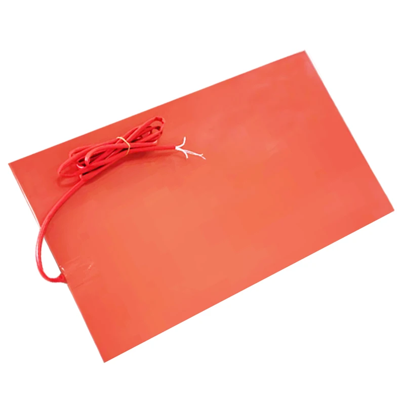 Flexible Heating Pad Silicone Rubber Heater for Electrical Heating, Customizable Sizes and Controllers