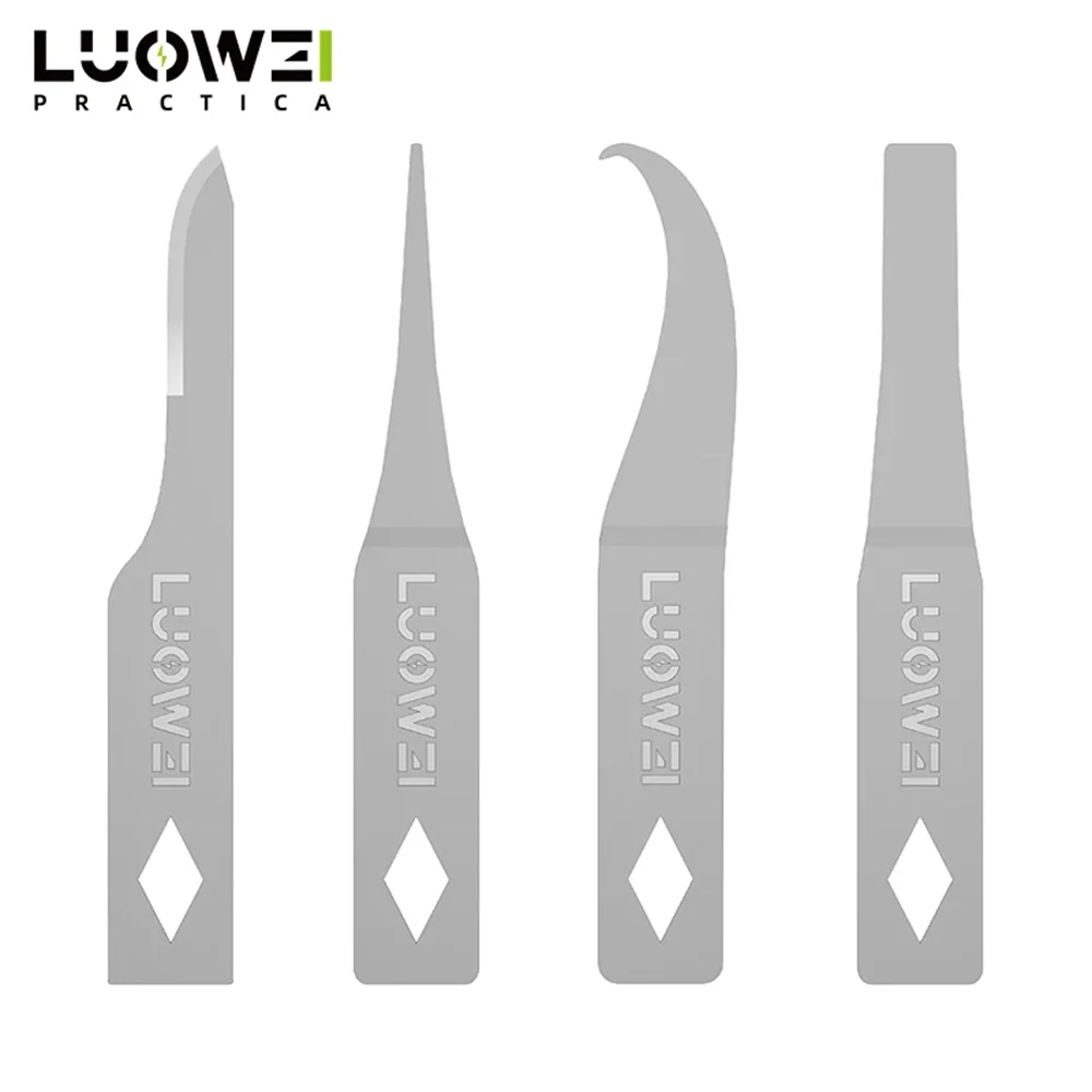 Luowei LW-K1S 4 in 1 Multifunctional Glue Removal Blade for Macbook Prying Out Mainboard CPU IC And Hard Drive Disassemble Tool