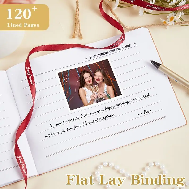 Wedding Guest Book Best Friend Wedding Gift Wedding Sign in High-end Creative  Blessing Message Handbook