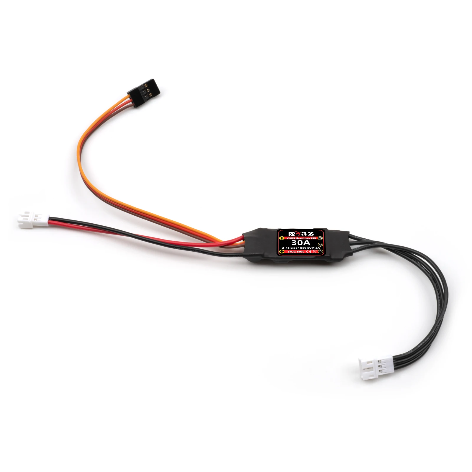 RCXAZ AM32 ตัวควบคุมความเร็ว ESC แบบตั้งโปรแกรมได้ 30A สำหรับรถ RC 1/18 1/24 Axial SCX24 FCX24 TRX4M 2-3s DIY รถอัพเกรดประสิทธิภาพ