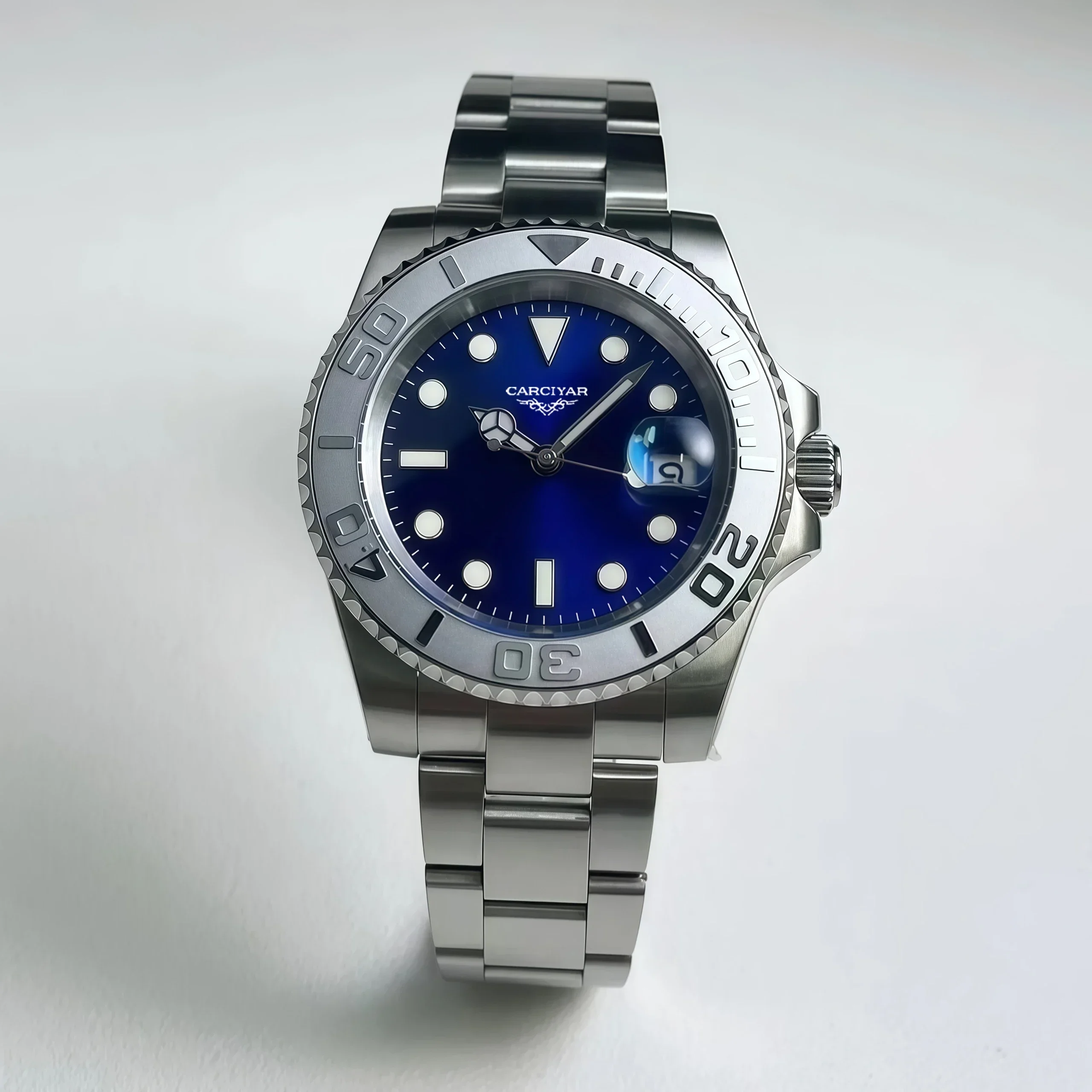 A188 Store 40MM Men's Automatic Mechanical Sports Watch, 904L, Full-Featured, World Time, Stainless Steel