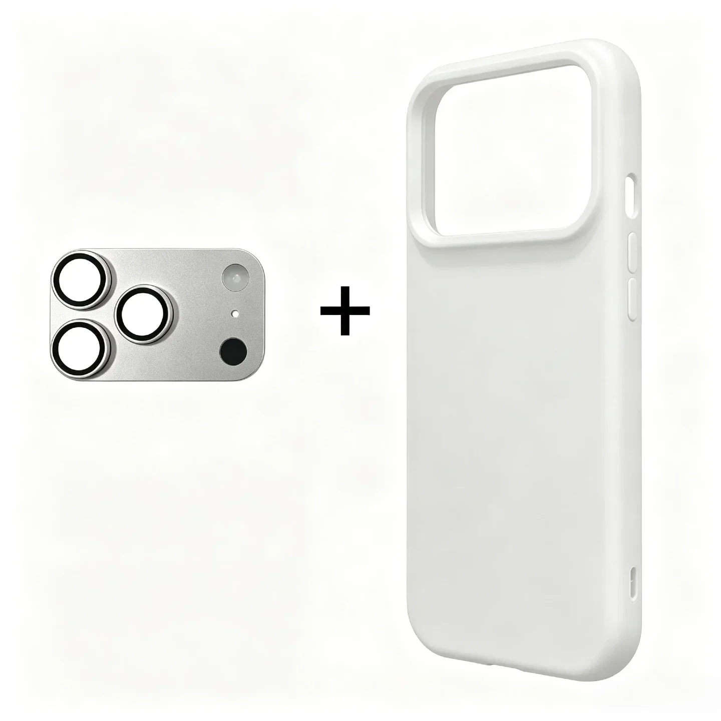 2-in-1 für iPhone 14 15 16 12 13 Pro Max, Umbau zu 18 17 Pro Max mit Kameraschutz, Silikon-Handyhülle, Metall-Objektivfolie – Detail 10