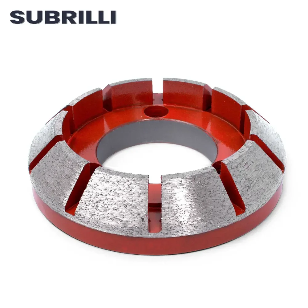 SUBRILLI diamond grinding wheels with 1/2 Gas flange adaptor CNC router bit profiling wheel abrasive grinding tool