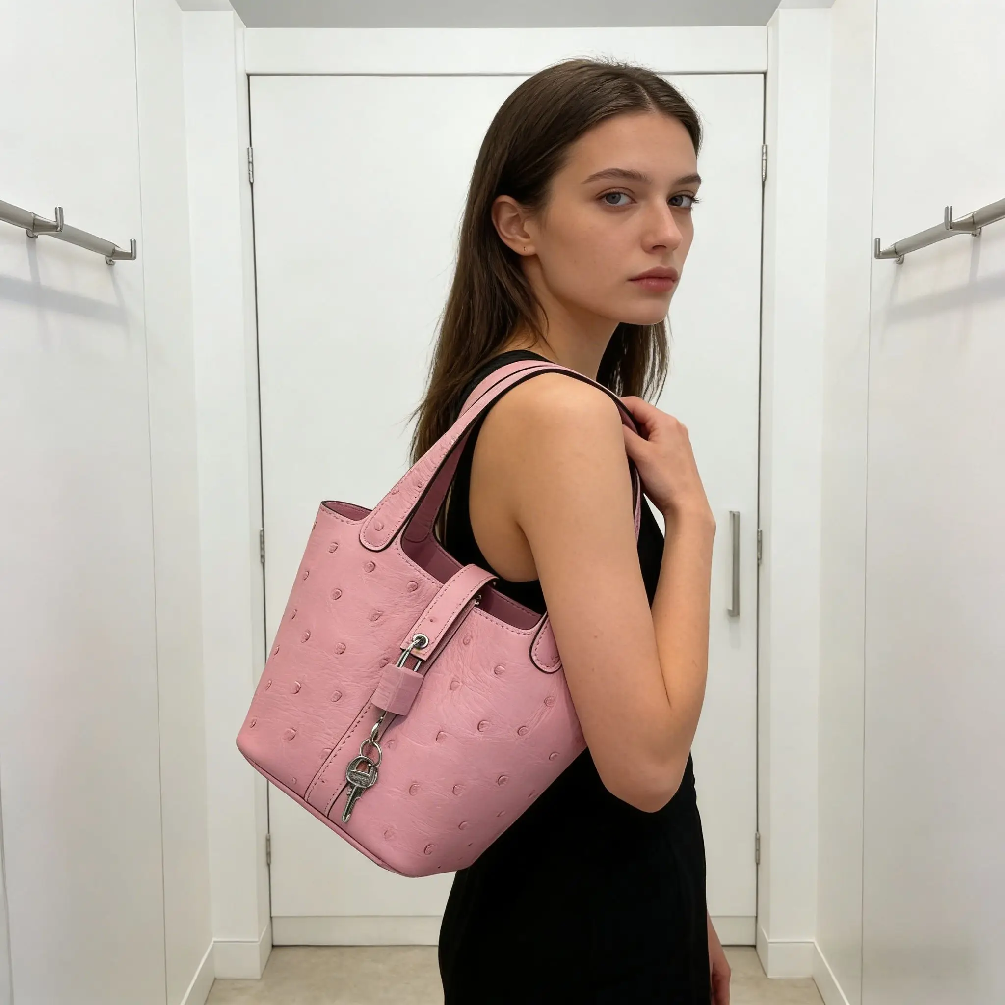 

Women's Bag Bucket Bag Women's Handbag Women's Designer Luxury Genuine Leather Shoulder Bag ...