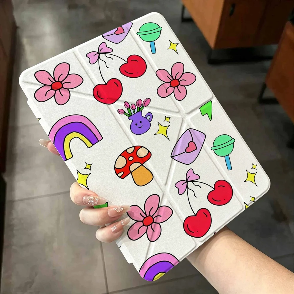 Hot Sale Sweet Doodles For IPad Mini Air Pro 13 12.9 11 10.9 10.5 10.2 9.7 8.3 7.9 inch 5 6 7 8 th Pen Slot Tablet Case