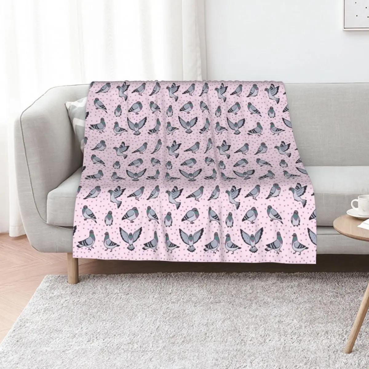 Cute cartoon Pigeons pack Throw Blanket Bed linens Sofa Luxury Brand Luxury Throw Flannel Decorative Sofas Blankets