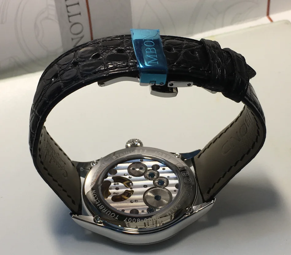 Механические мужские часы с турбийоном ST8004, многофункциональные часы с большим циферблатом и датой, водонепроницаемые механические часы