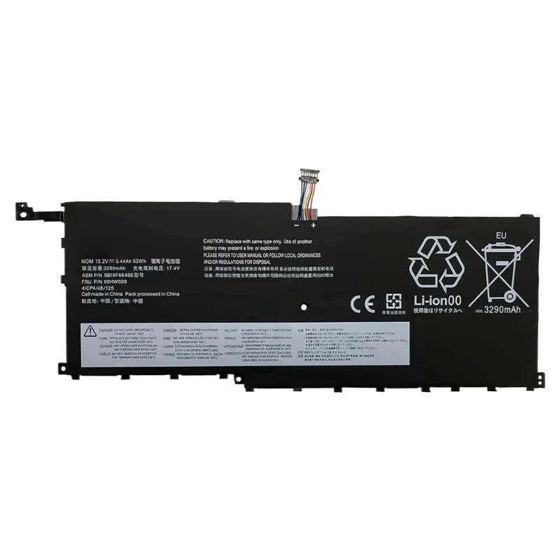 For Lenovo Thinkpad X1 Carbon 4th Gen 4 2016 / Yoga Gen1 Gen2 Series 00HW029 01AV457 00HW028 SB10K97566 01AV409 Laptop Battery