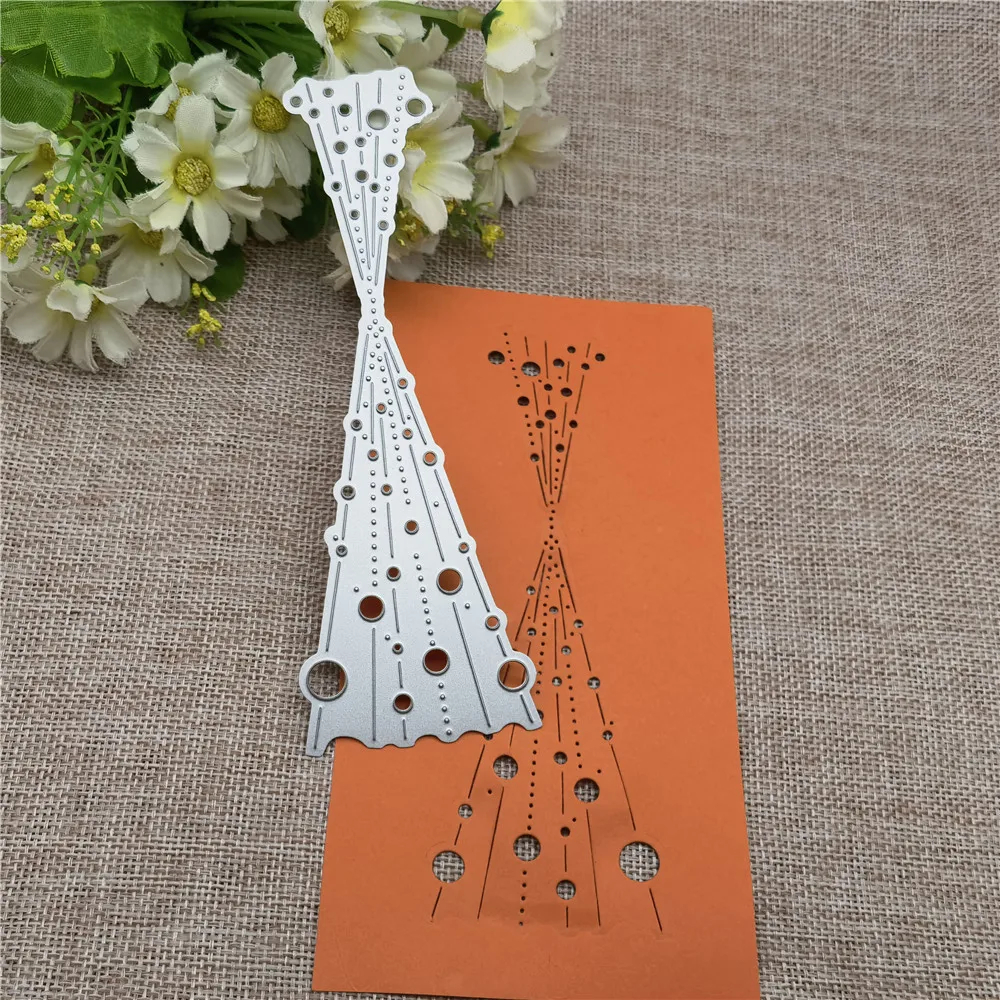 Christmas Bubble Spotty Line Frame Metal Cutting Dies Stencils For DIY Scrapbooking Decorative Embossing Handcraft Template