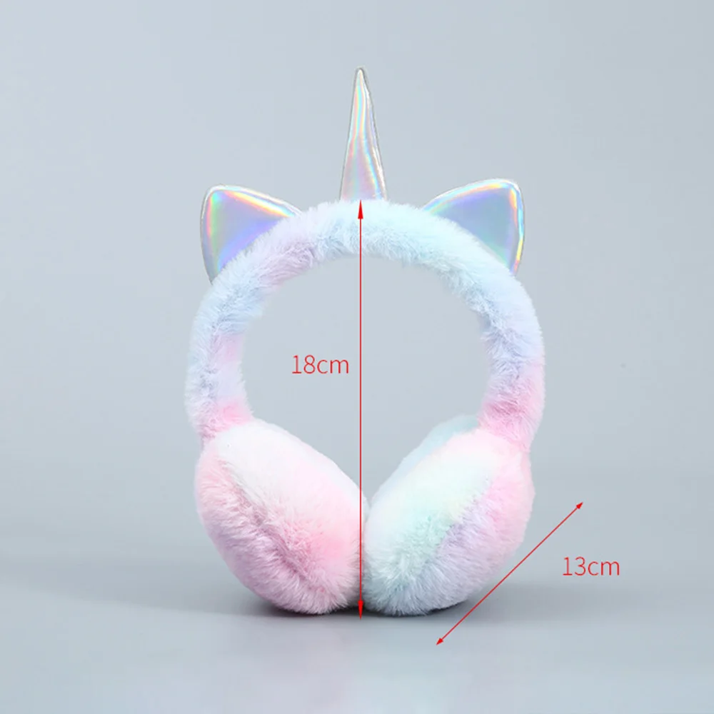 New Plush Winter Warm Earmuffs Women Girls Cat Ears Fluffy Earflap Warmers Outdoor Earmuffs Fluffy Earflap Headband