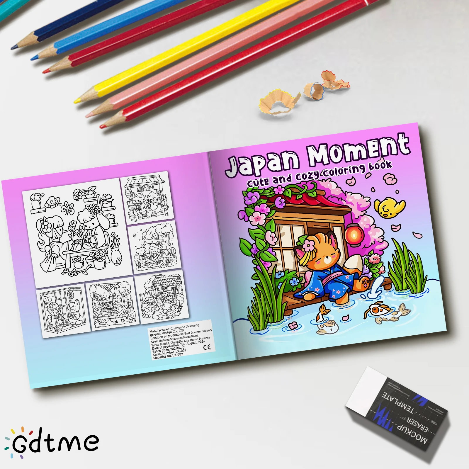 اليابان المريحة: كتاب تلوين لطيف للبالغين والمراهقين مع شخصيات ساحرة ومشاهد يابانية مبهجة للاسترخاء