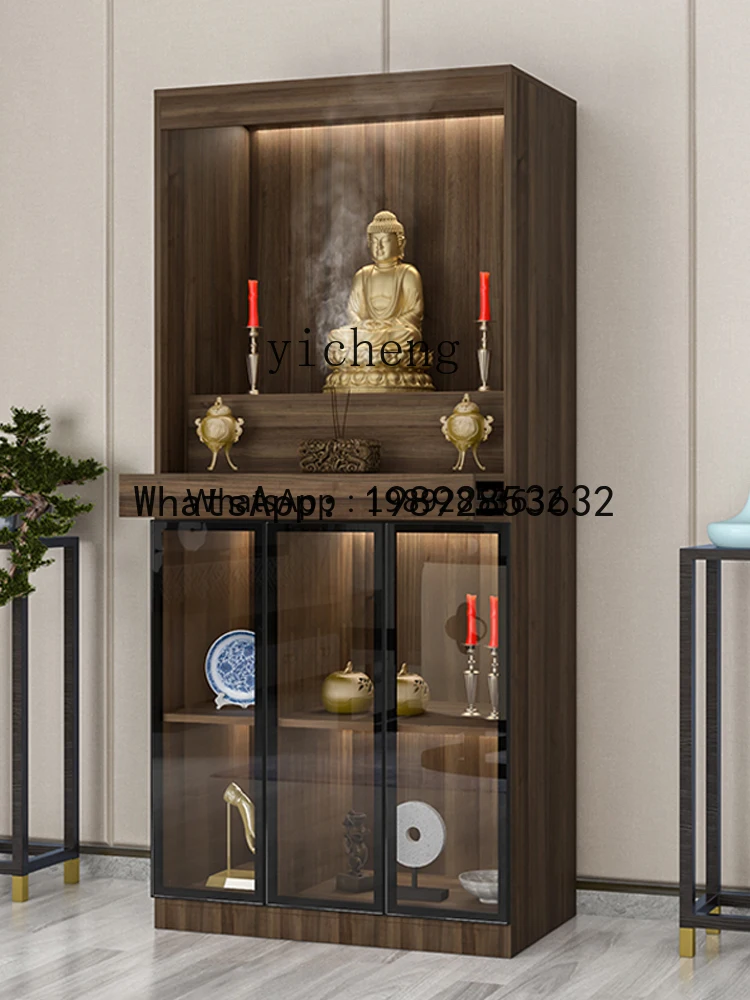 ABC Small Household Modern Light Luxury Style Buddha Cabinet God of Wealth Bodhisattva Altar Cabinet