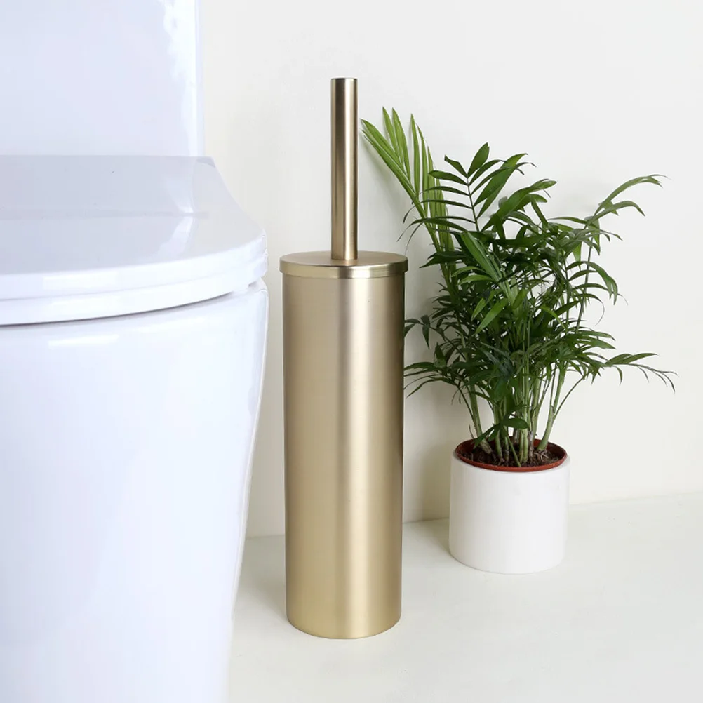 

Toilet Brush Set Long Handle Stainless Steel Bristles Deep Clean Holder Anti-Splash Base Odor Mold Resistant For Bathroom Home