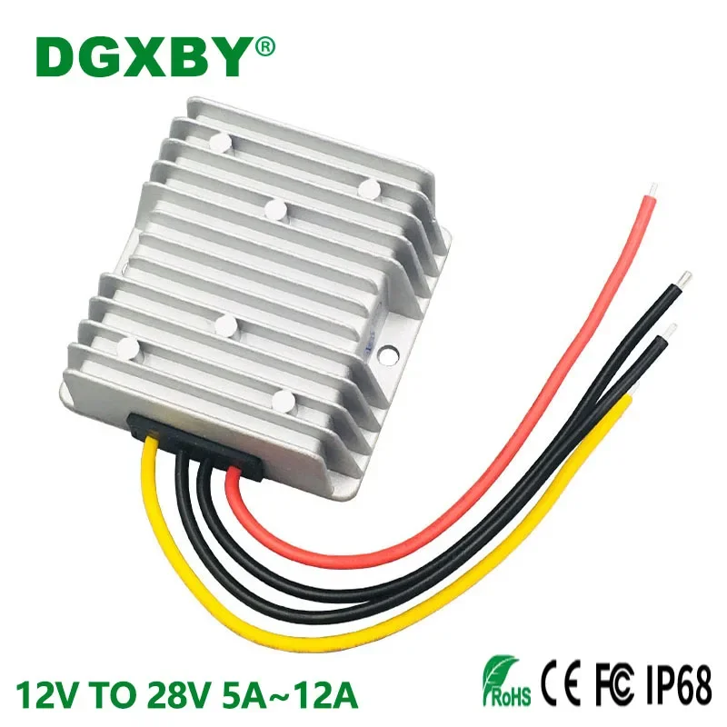 Convertidor de potencia CC de 12V a 28V, 5A, 8A, 10A, 12A, 15A, 20A, 9V-25V a 28V, módulo de refuerzo de energía para equipos automotrices CE RoHS