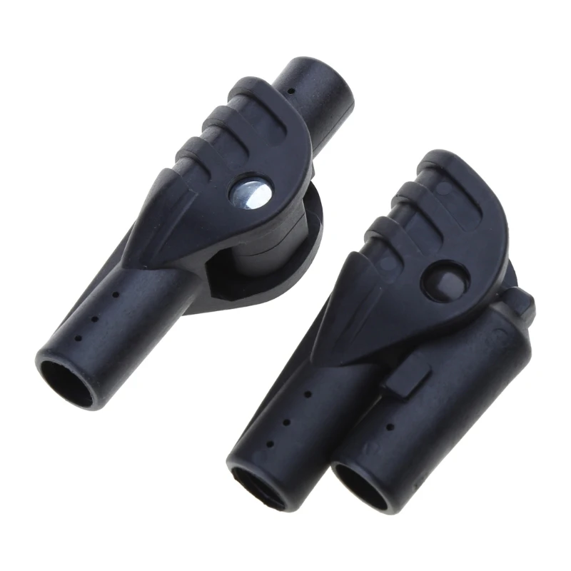 Set of 2 Tent Folding Joint Support Rod Adapters Sturdy Connectors for Tents