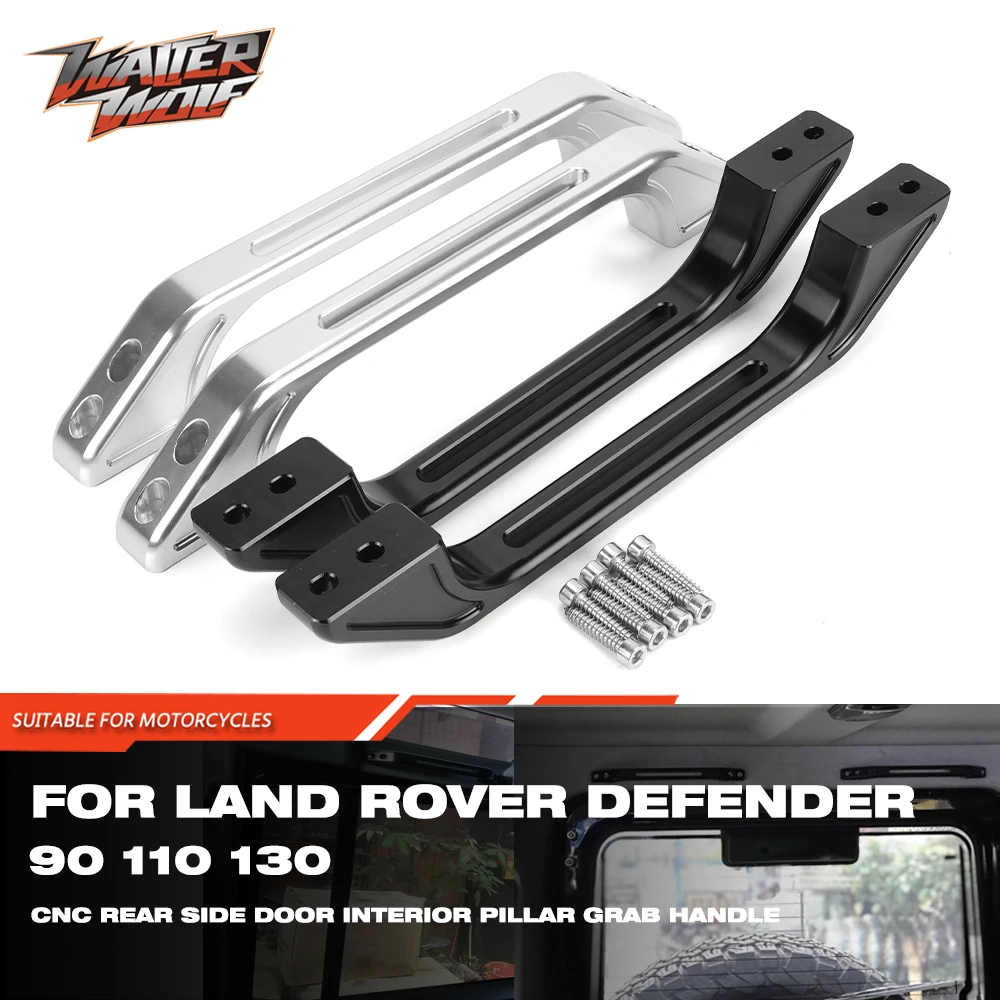 Rear Side Pillar Grab Interior Door Handles For LAND ROVER DEFENDER 90 110 130 CNC Right Left Car Accessories Interior