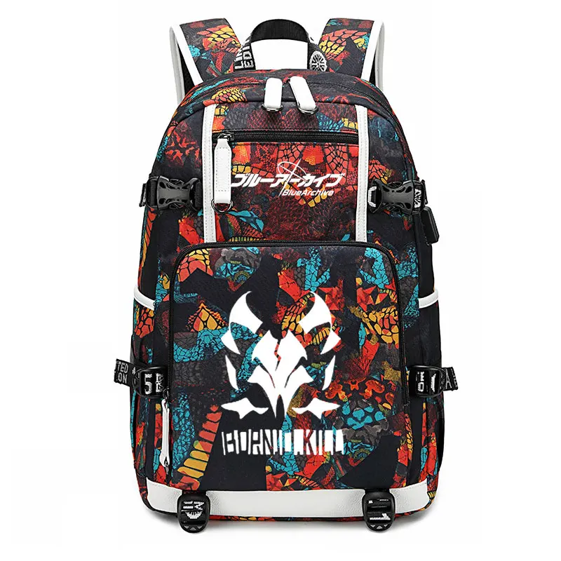 Anime Blue Archive Backpack Teenage Iochi Mari Hanekawa Hasumi School Bag Schoolbag Fashion Girls Student Bagpack Mochila