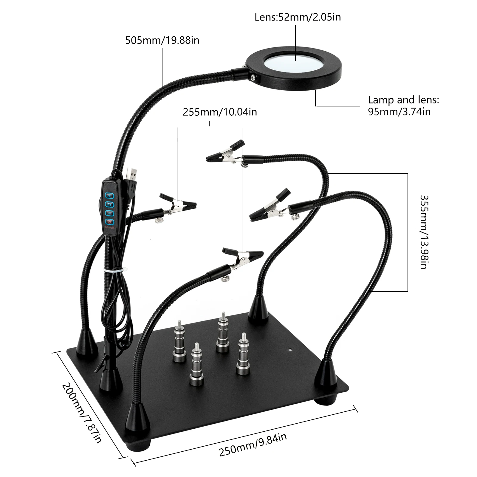 Magnetic Helping Hands Soldering Station with Magnetic PCB Circuit Board Holder