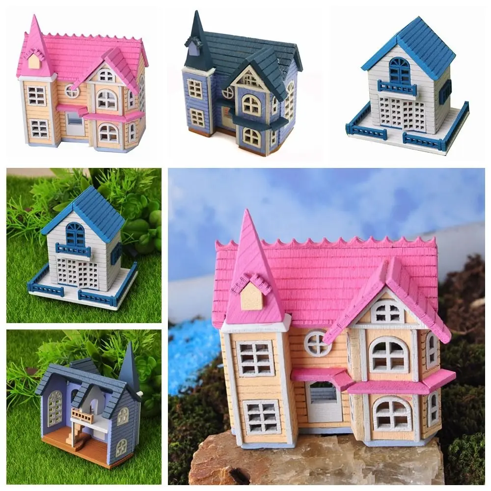 Gifts Scene Model Toys Wood Villa Puzzle Playing House Miniature Doll Houses DIY Dollhouse Kit