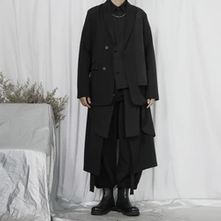 The spring of 2023 the new suit male diablo yamamoto wind niche designers ingredient quilted loose small suit jacket