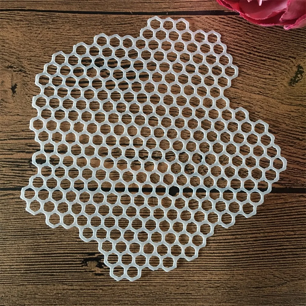 13*13cm Irregular Hexagon Background DIY Layering Stencils Wall Painting Scrapbook Coloring Embossing Album Decorative Template