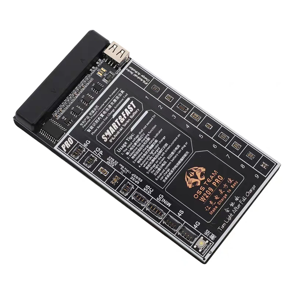 Battery Activation Detection Board Fast Charge For W209 Pro/V8 W207 Pro W223 Pro W238-I/P/A For Iphone Android Activation Plat