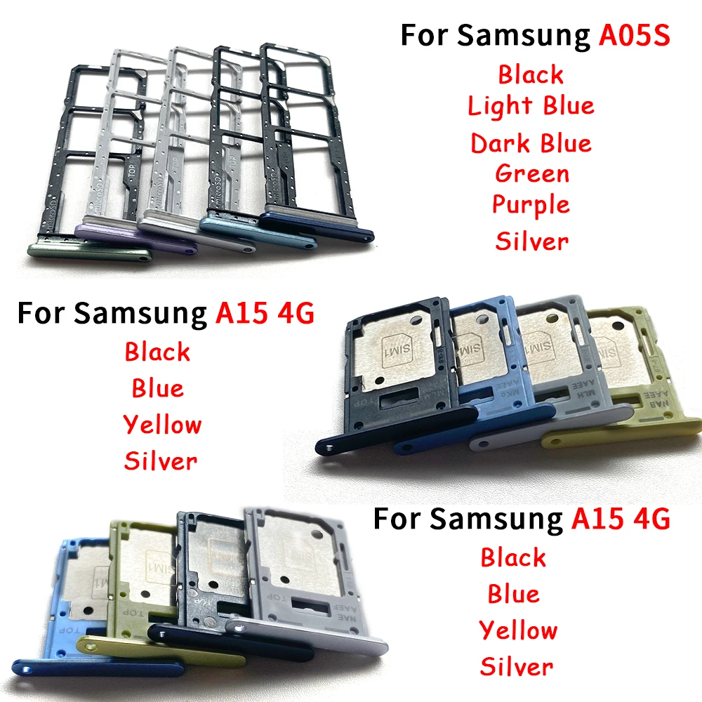 10Pcs\Lot Good quality SIM Card Tray Slot Holder Adapter Accessories For Samsung A05S A15 4G 5G