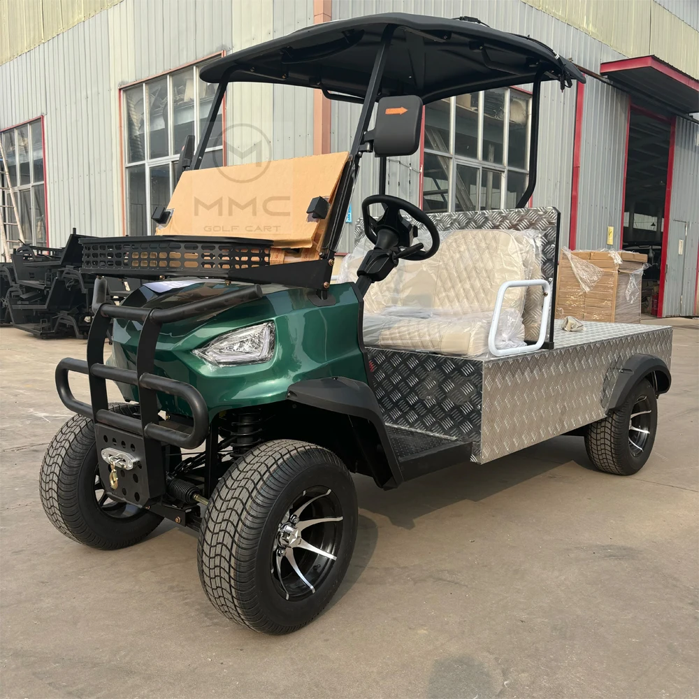 2% Off Lithium Battery Golf Car 2 Seat Adult Scooter 72V 5KW Electric Golf Cart With Rear Cargo Box 14-Inch Off-Road Tires