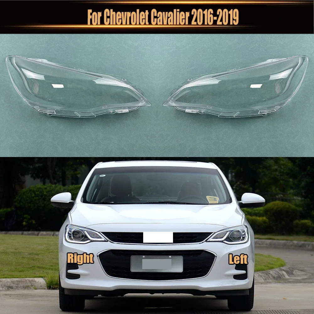 

For Chevrolet Cavalier 2016 2017 2018 2019 Headlamp Cover Transparent Headlight Shell Lens Plexiglass Replace Original Lampshade