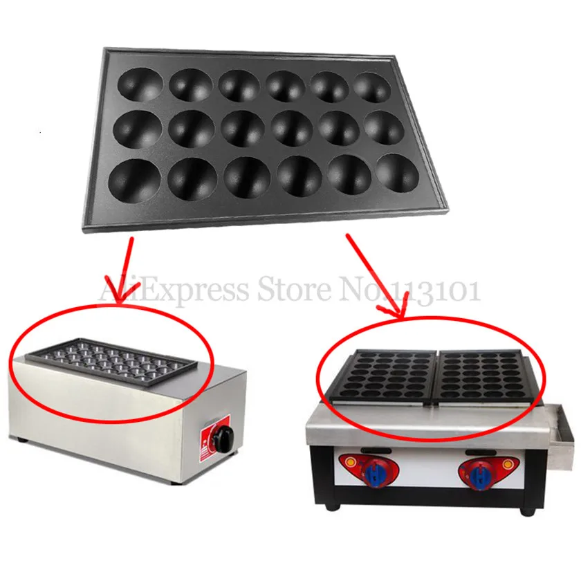 2 قطع 18 ثقوب تاكوياكي الأخطبوط كرات الصواني أطباق شواء غير لاصقة تركيب الملحقات من تاكوياكي تاياكي الهراء Makchines