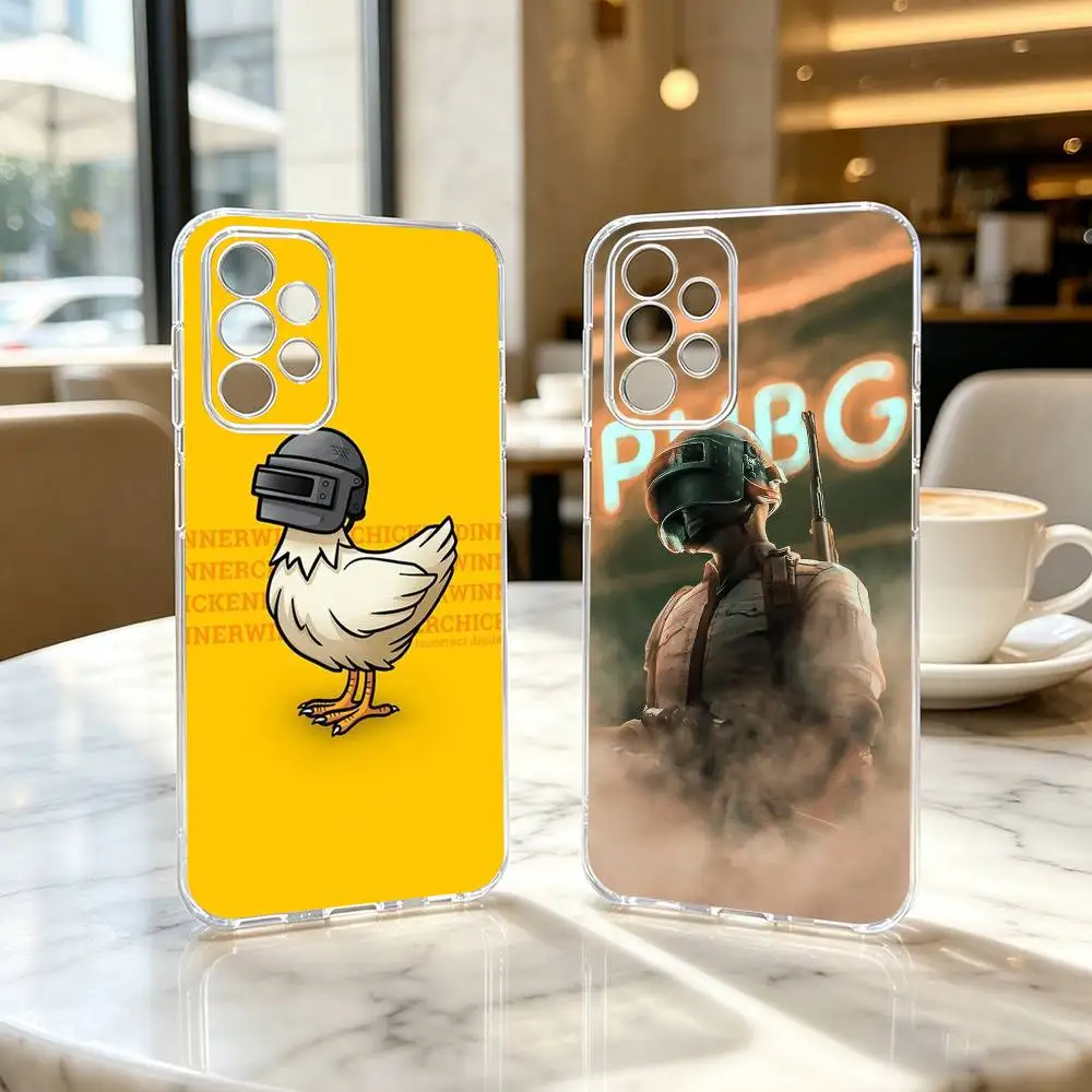 P-U-B-G M-Mobile Game  Phone Case Transparent Silicone Soft For Samsung S25,S24,S21,S22,S23,S30,Ultra,S20,Plus,Fe