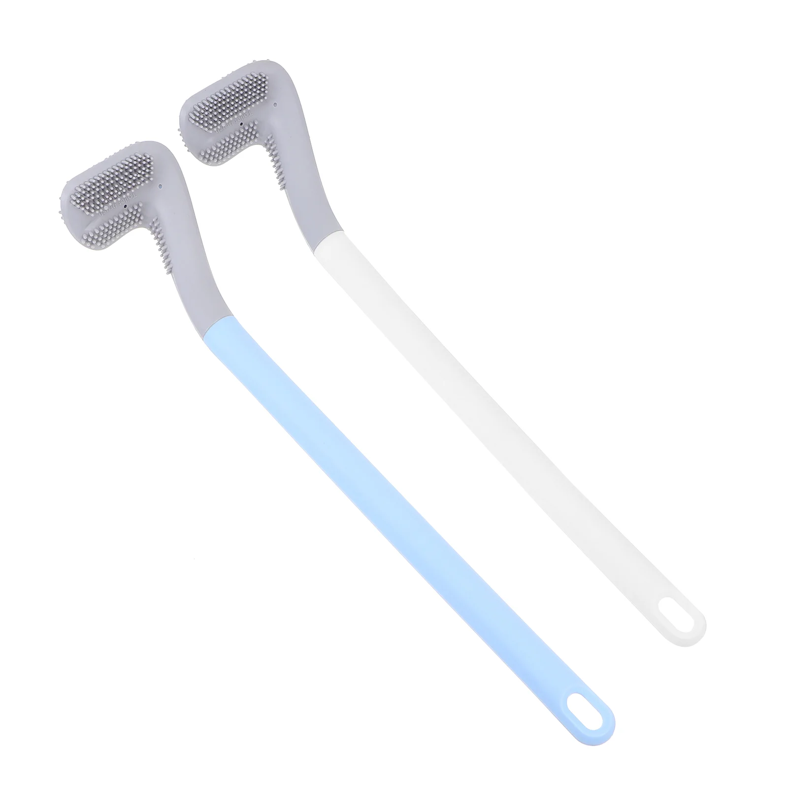 

2 Pcs Toilet Brush Cleaning Brushes for Household Accessories Long Handle Detergent Abs Supplies