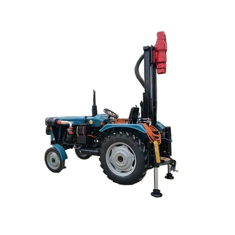 New Design Hydraulic Water Well Digging Auger Drilling Machines 200M Pneumatic Tractor Mounted Water Well Drilling Rig