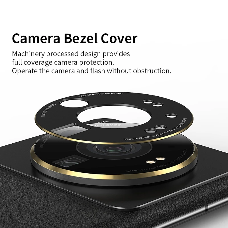 Kim Loại Ống Kính Vòng ForXiaomi 12S Ultra Ống Kính Máy Ảnh Màn Hình Bảo Vệ Mặt Sau
