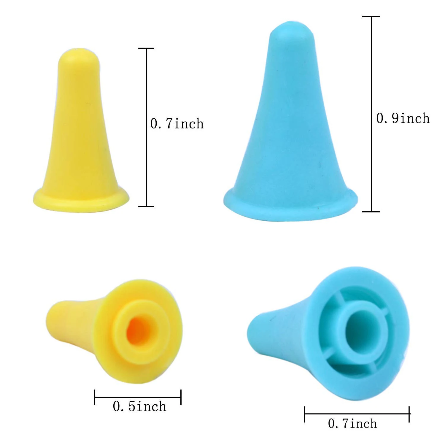 B-est 20 Pcs Knit Knitting Needles Point Protectors/Stoppers 2 Sizes For Knitting Craft(Needles Point Protectors)
