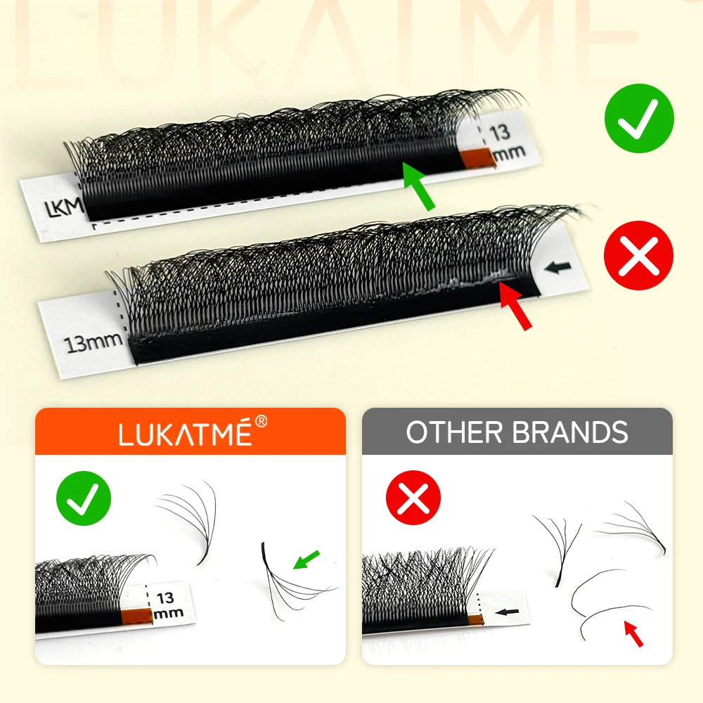 LUKATME W 3D 4D 5D 6D 7Dまつげエクス - Eyelash Extension Yelix のレビューと価格