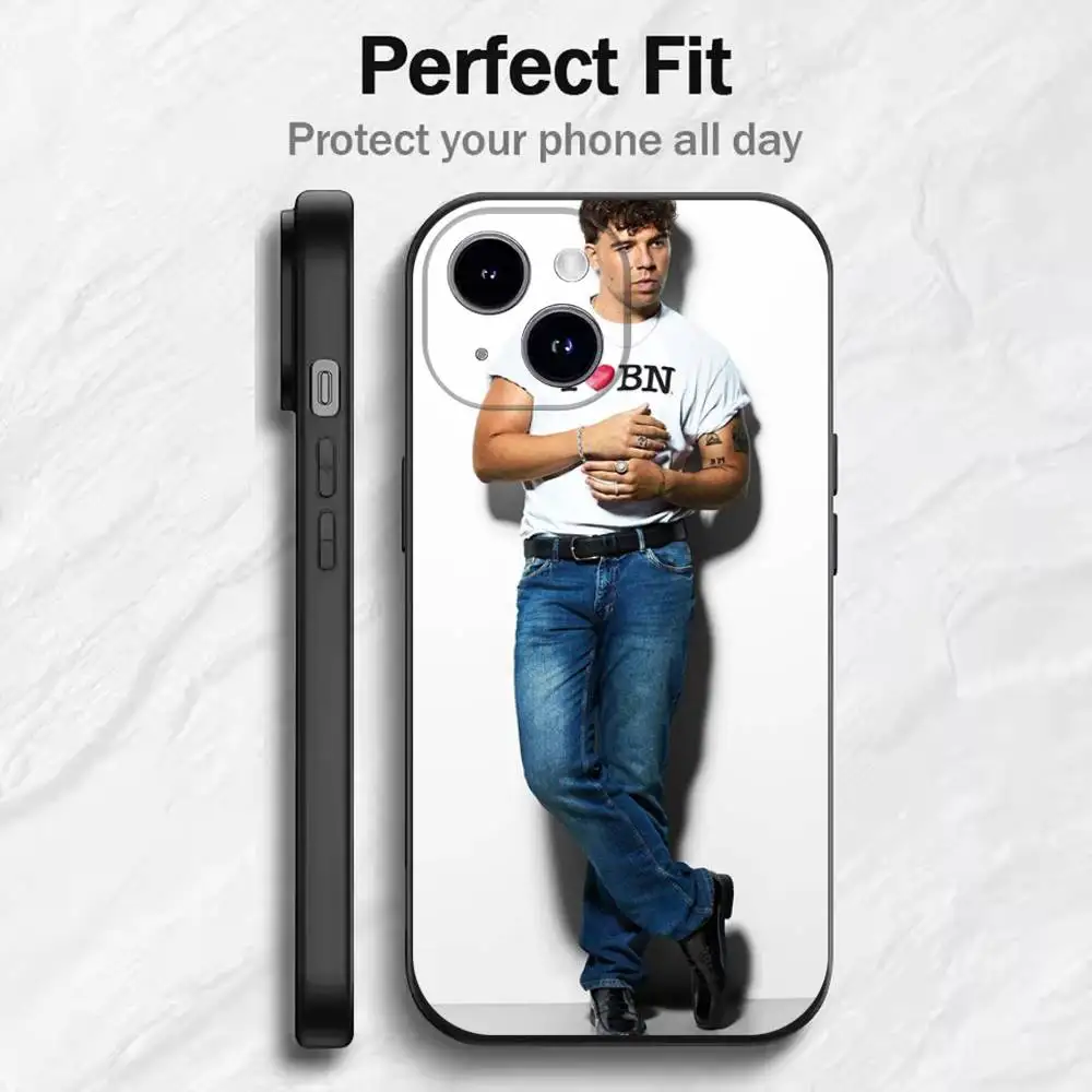 حافظة لهاتف آيفون مغني الراب Q-Quevedo لهاتف 17 16 15 14 13 12 11 Mini XS XR X 6S 6 Pro Max Plus غطاء ناعم أسود