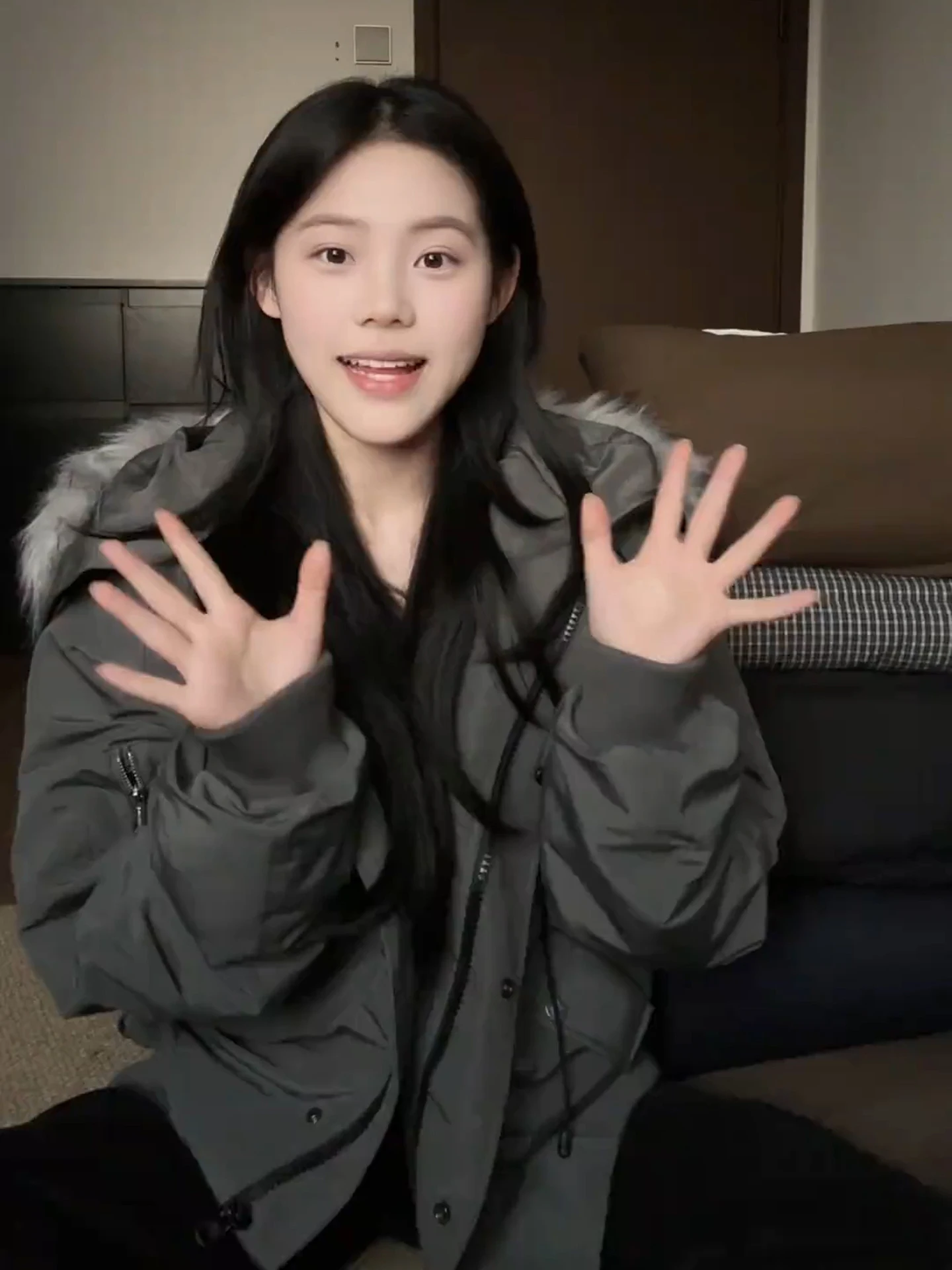 

Thiened Winter Jaet Deep ey Quilted down Parka ex Warm Cozy Padded Coat Casual Sle Long Sve Zipper Closure